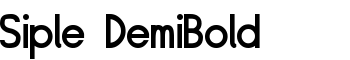 Siple DemiBold font