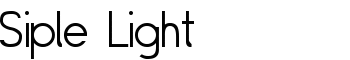 Siple Light font