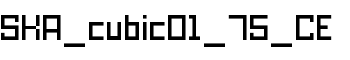 SKA_cubic01_75_CE font