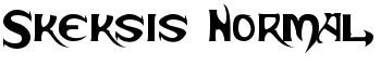 download Skeksis Normal font