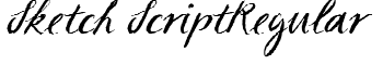 Sketch ScriptRegular font