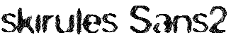 skirules Sans2 font