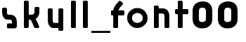 skull_font00 font