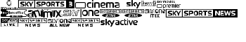 Sky TV Channel Logos font