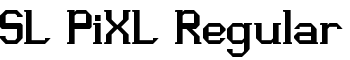 SL PiXL Regular font