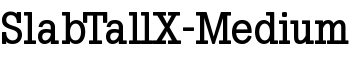 SlabTallX-Medium font