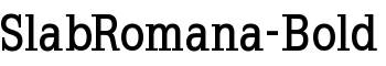 SlabRomana-Bold font