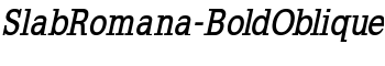 SlabRomana-BoldOblique font