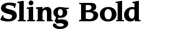 Sling Bold font