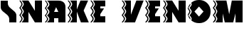 Snake Venom font