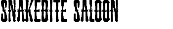 download Snakebite Saloon font