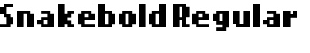 Snakebold Regular font
