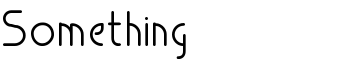 download Something font