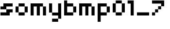 download somybmp01_7 font