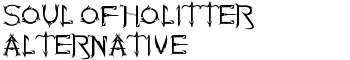 Soul Of Holitter Alternative font