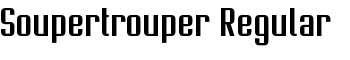 Soupertrouper Regular font