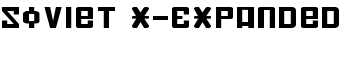 Soviet X-Expanded font