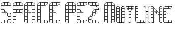 SPACE PEZ Outline font