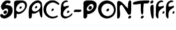 Space-Pontiff font