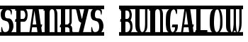 spankys bungalow font