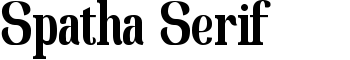 Spatha Serif font