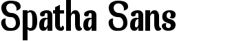 Spatha Sans font