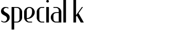 download Special K font