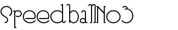 SpeedballNo3 font