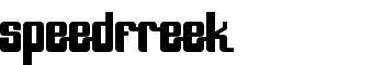 SpeedFreek font