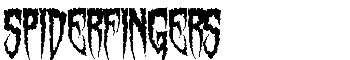 Spiderfingers font