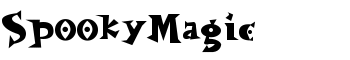 SpookyMagic font