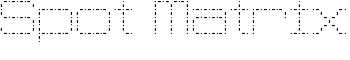 Spot Matrix font