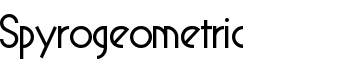 download Spyrogeometric font