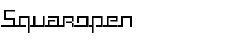 Squaropen font