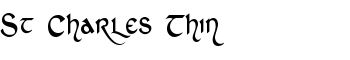 St Charles Thin font