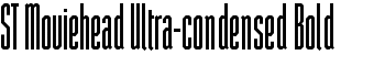 ST Moviehead Ultra-condensed Bold font