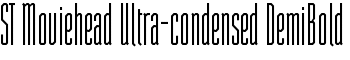 ST Moviehead Ultra-condensed DemiBold font
