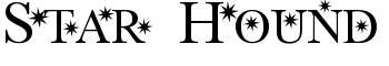 Star Hound font