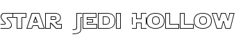 Star Jedi Hollow font