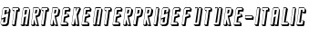 StarTrekEnterpriseFuture-Italic font