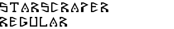 Starscraper Regular font