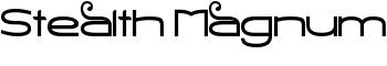 Stealth Magnum font