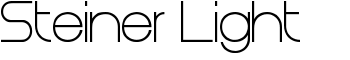 Steiner Light font