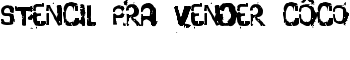 download stencil pra vender côco font