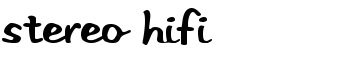 Stereo Hifi font