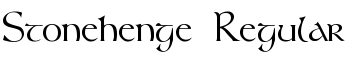 Stonehenge Regular font