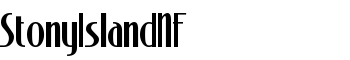 StonyIslandNF font