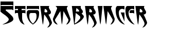 Stormbringer font