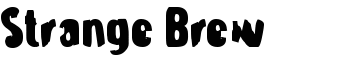 Strange Brew font