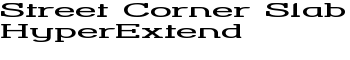 download Street Corner Slab HyperExtend font